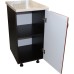 Corp inferior cu 1 Usa Dreapta Zebra, Wenge/MDF Cedru Frunza si blat Travertin 40 x 85 x 60